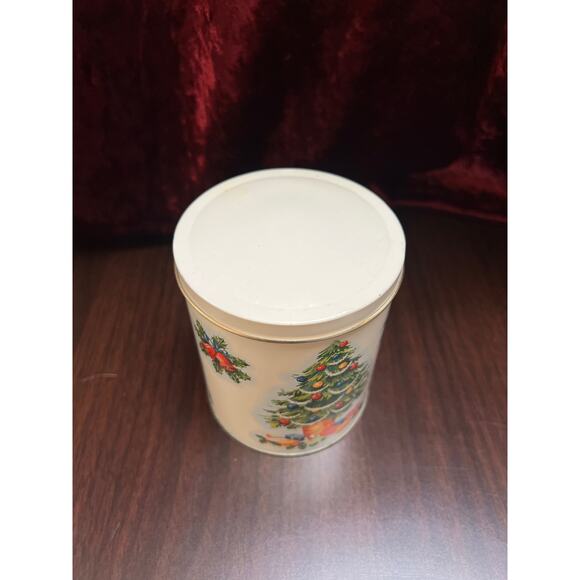 Vintage Christmas - Metal Storage Tin - Decorated Christmas Tree - Daher England - Picture 7 of 11